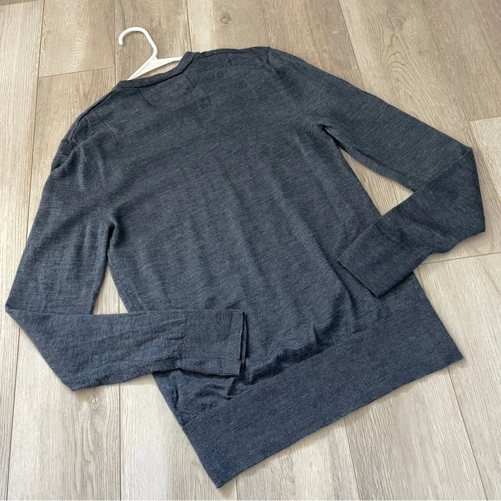 Allsaints Merino Sweater wool mode crewneck mens Blue (small) light minimalist